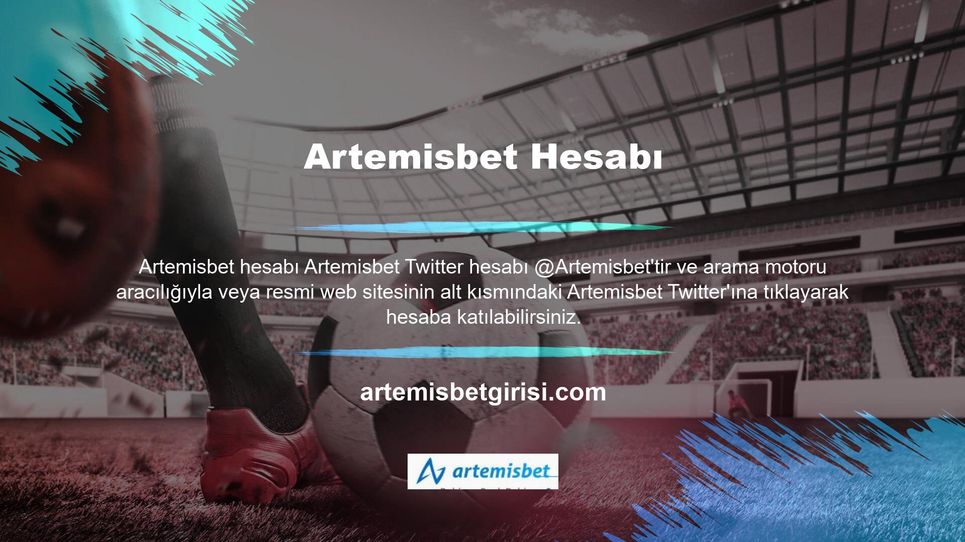 Artemisbet hesabı kullanıcı adını girin ve Artemisbet Twitter arama çubuğuna ekleyin veya anahtar kelime sayısını azaltın, Artemisbet Twitter hesabını etiketlemek için gönderilen bir tweet göreceksiniz