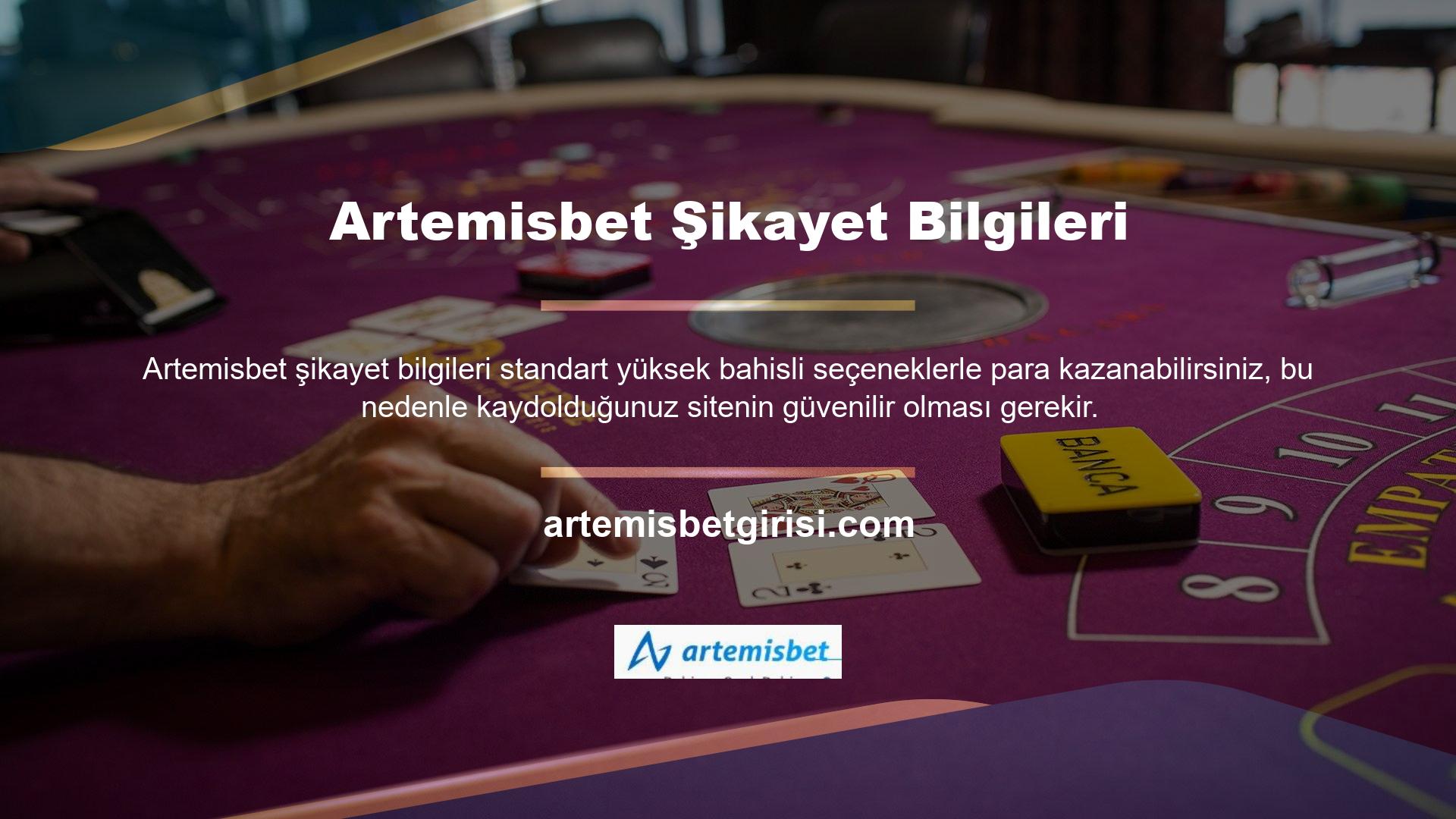 En iyi adres sınıfı Artemisbet şikayet bilgilerini ve güvenilirliğini kontrol altında tutar