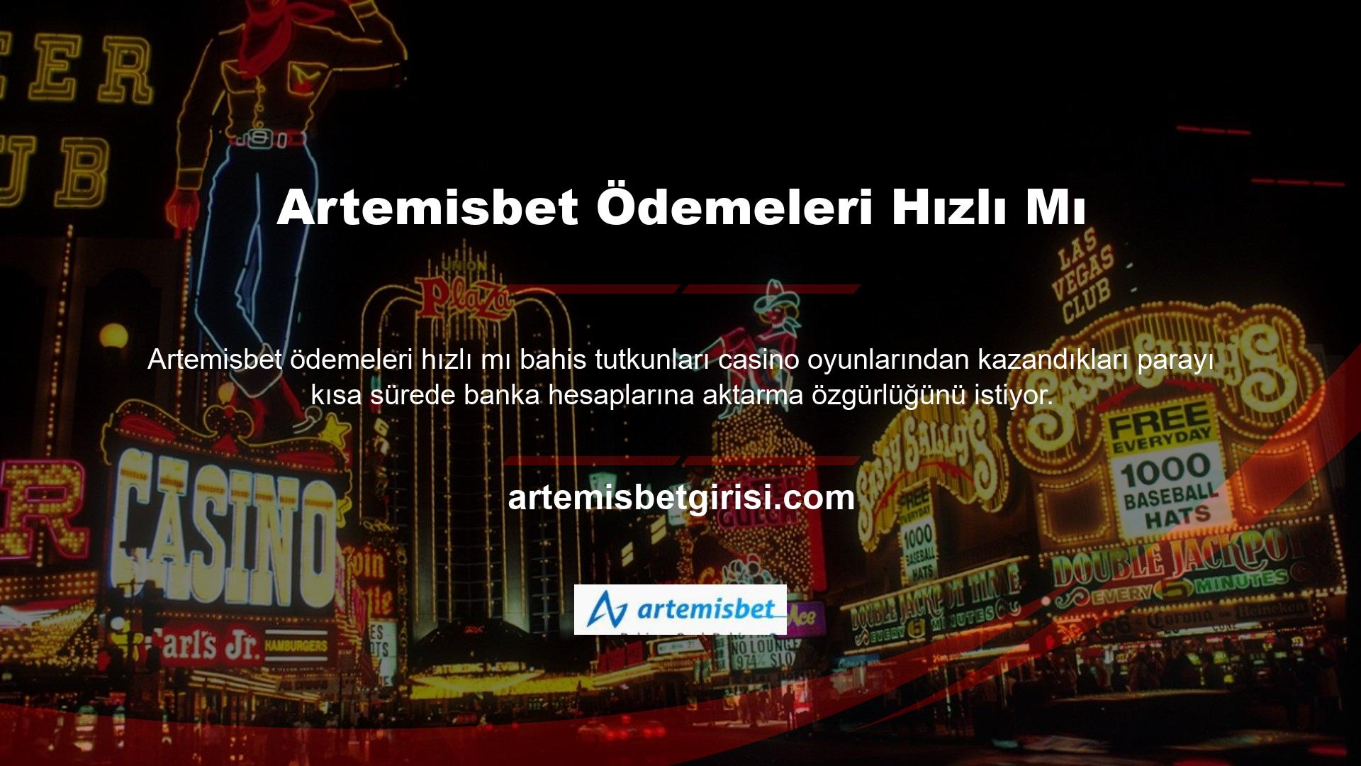 Artemisbet, bahisçilere müşterilerine sunulan transfer seçeneklerinden yararlanarak hızlı ve güvenilir bir şekilde para çekme olanağı sunmaktadır